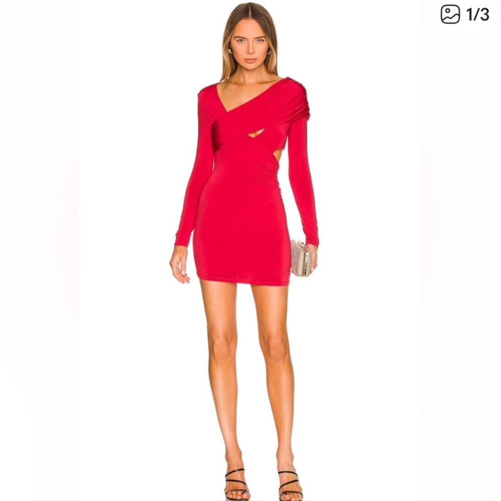 Revolve H:Ours Ariya Long Sleeve Mini Dress